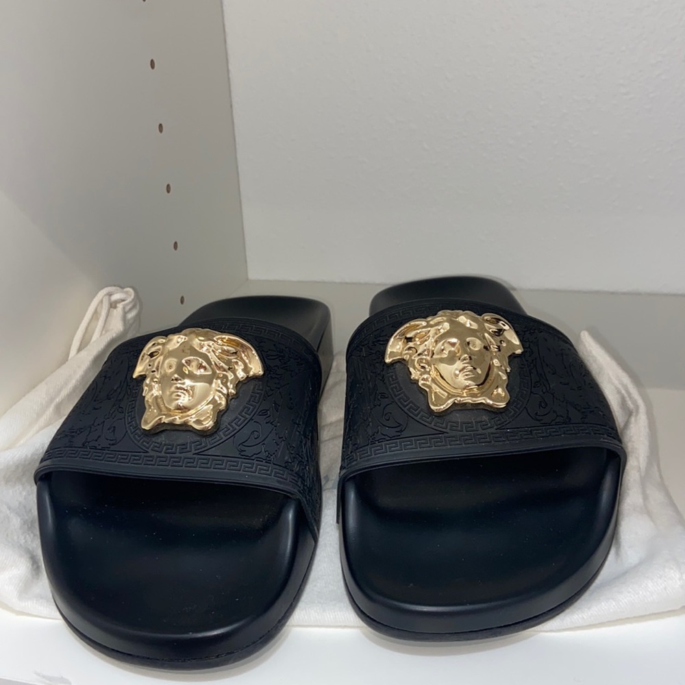 Black an gold slides